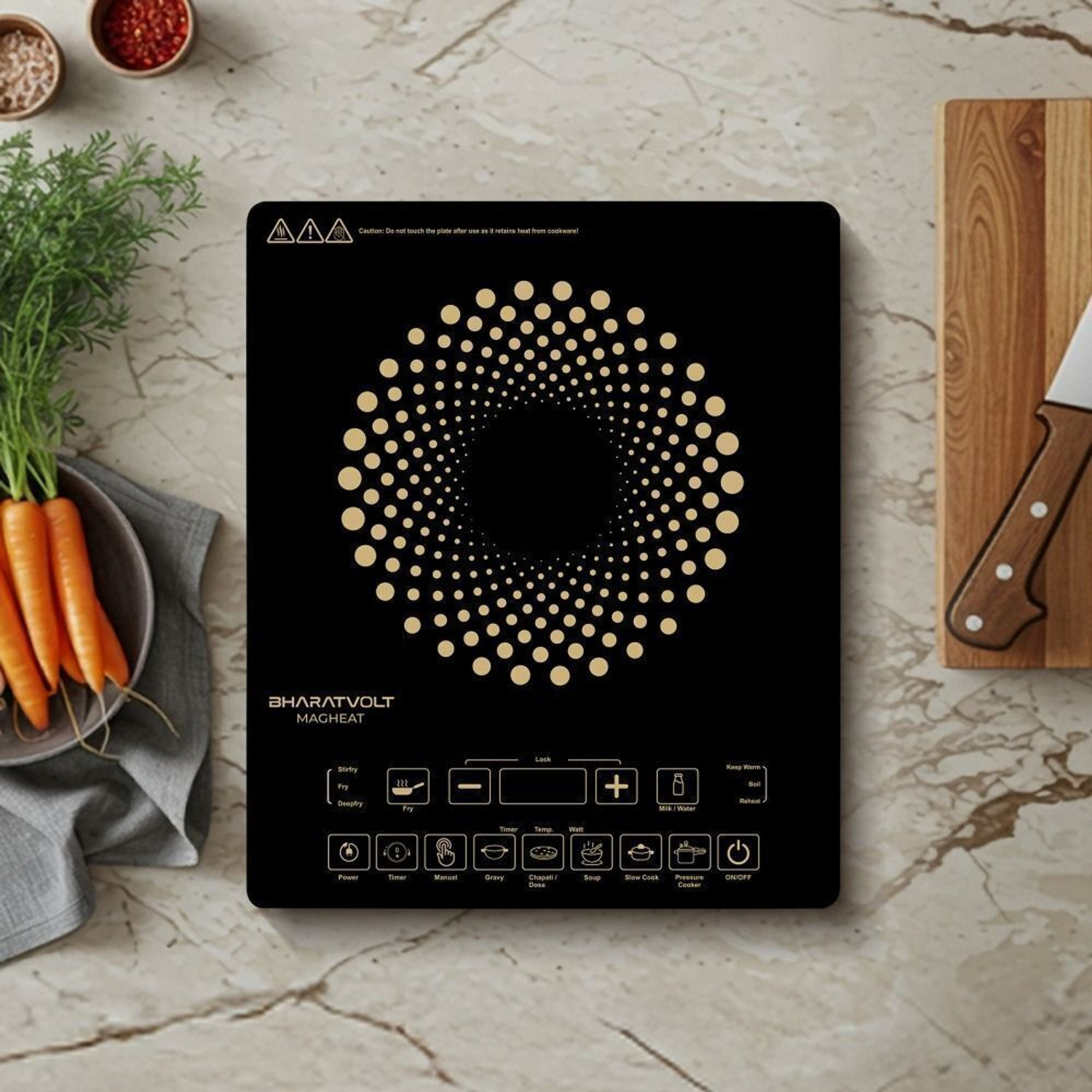 Image of ULTRON 2000 W Induction Cooktop Push Button (Black, Induction Cooktop 2000W Cookmax 2KB, Auto Heat Cut Off)