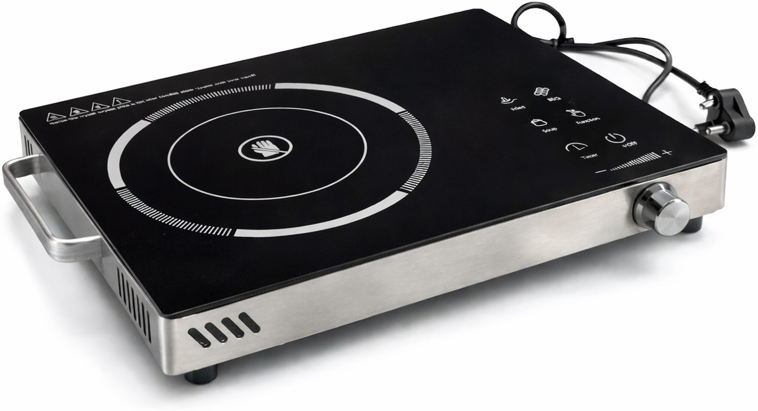 Image of Koreal 2200 W Infrared Cooktop Touch Panel (Black, Infrared)