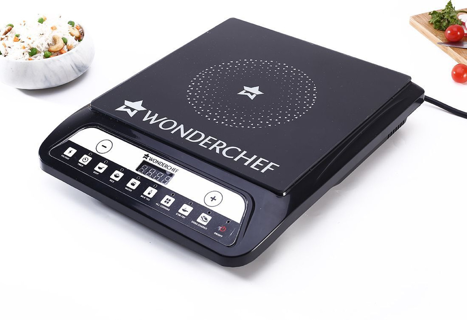 Image of MILTON 1600 W Induction Cooktop Push Button (Black, Premium-16 1600 Watt Auto Shut-Off)