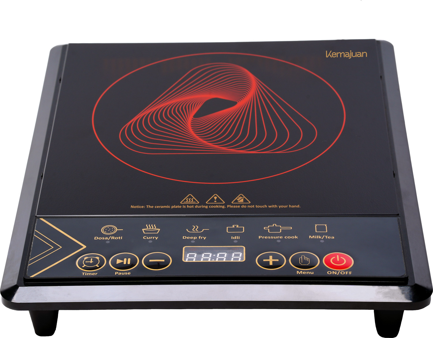 Image of ULTRON 2000 W Induction Cooktop Push Button (Black, Induction Cooktop 2000W Cookmax 2KB, Auto Heat Cut Off)
