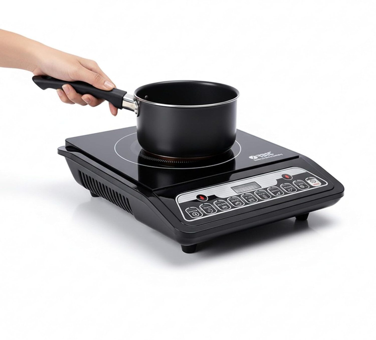 Image of DRUMSTONE 2000 W Induction Cooktop Touch Panel (Black, 2000W Induction, Intuitive Touch Ideal for Everyday Cooking - 15 Years Warranty)