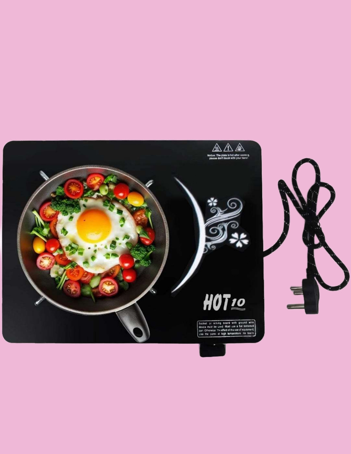 Image of USHA 2000 W Induction Cooktop Touch Panel (Black, INDUCTION COOKTOP IC-CJ2000WTC Pack Of 3)