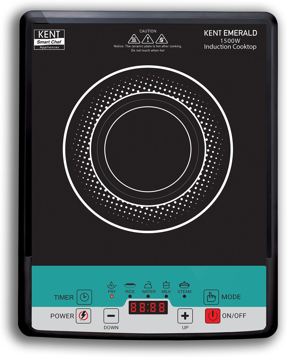 Image of MILTON 1600 W Induction Cooktop Push Button (Black, Premium-16 1600 Watt Auto Shut-Off)