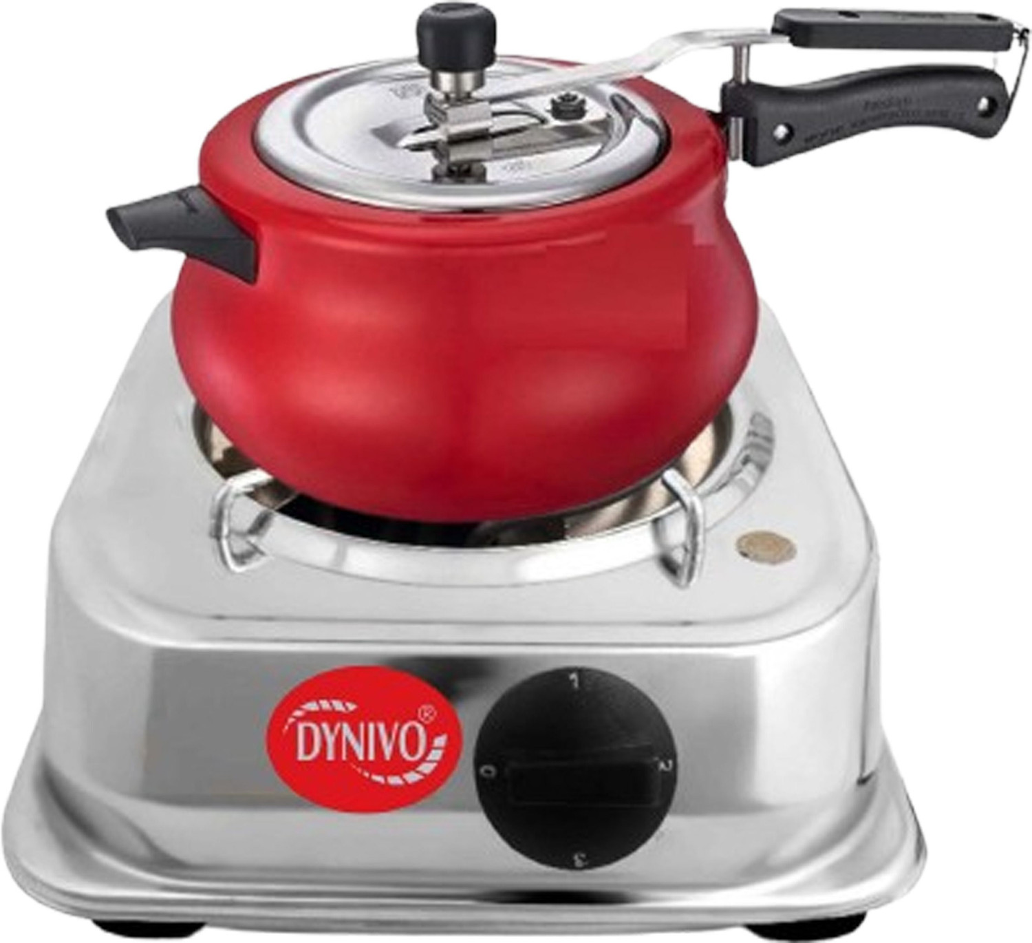 Image of Radhe 2000 W Radiant Cooktop Push Button (Silver, Radiant 2000 Watts Electric Cook Heater Cooktop | Work With All Utensil)