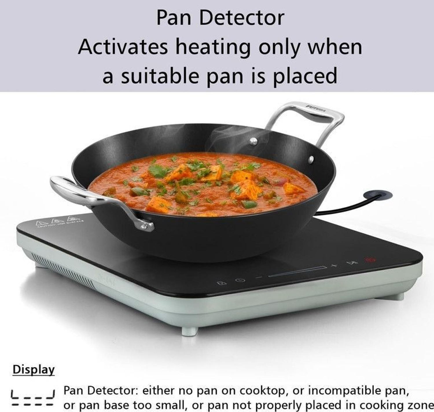 Image of Hawkins 2000 W Induction Cooktop Touch Panel (Black, FUTURA SINGLE HOB)