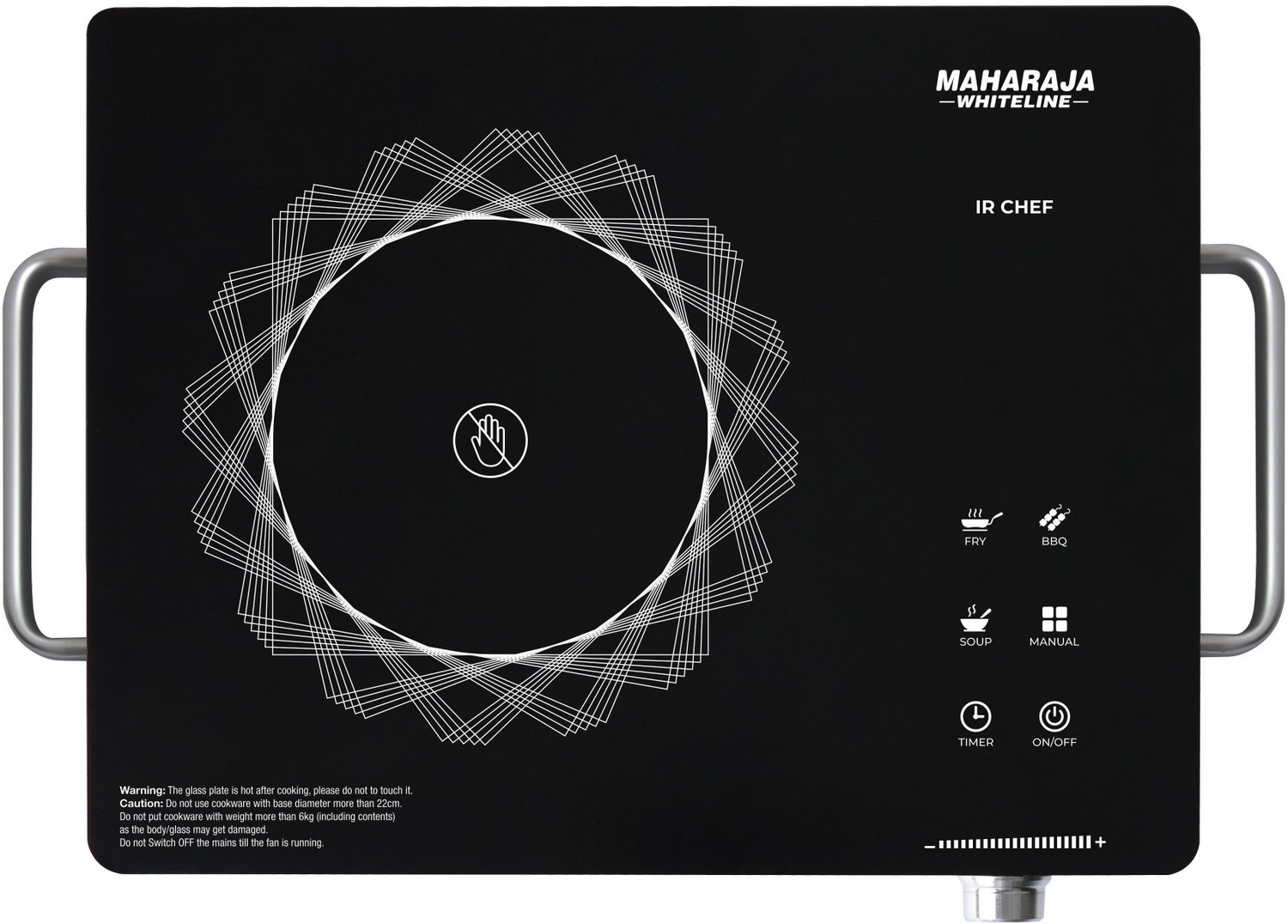 Image of BPL 2200 W Infrared Cooktop Touch Panel (Black, 24022)