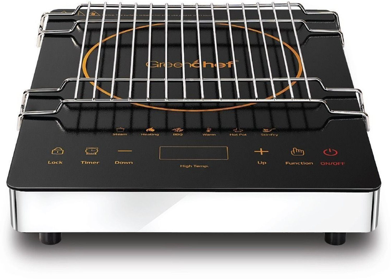 Image of Koreal 2200 W Infrared Cooktop Touch Panel (Black, Infrared)