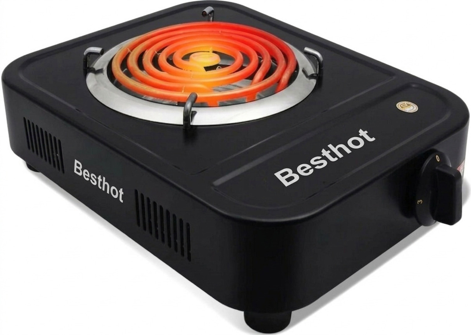 Image of BESTHOT 2000 W Induction Cooktop Push Button (Silver, Cooking Induction 12)