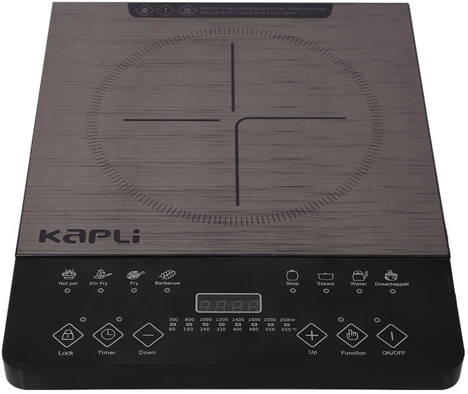 Image of BPL 2200 W Infrared Cooktop Touch Panel (Black, 24022)
