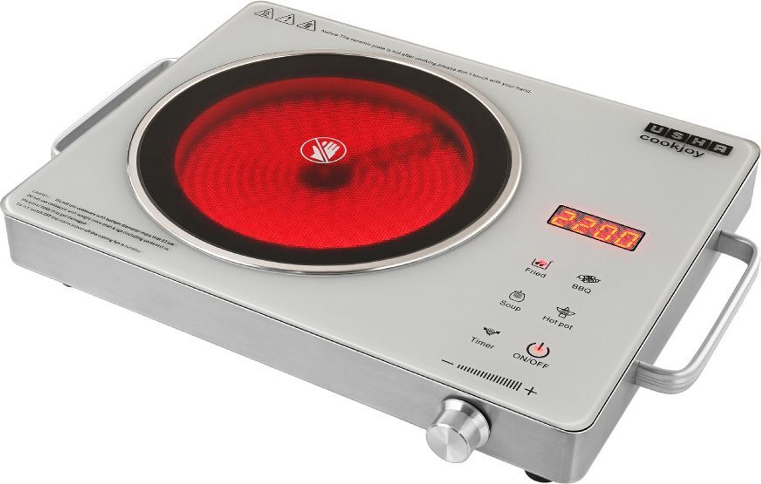 Image of BPL 2200 W Infrared Cooktop Touch Panel (Black, 24022)