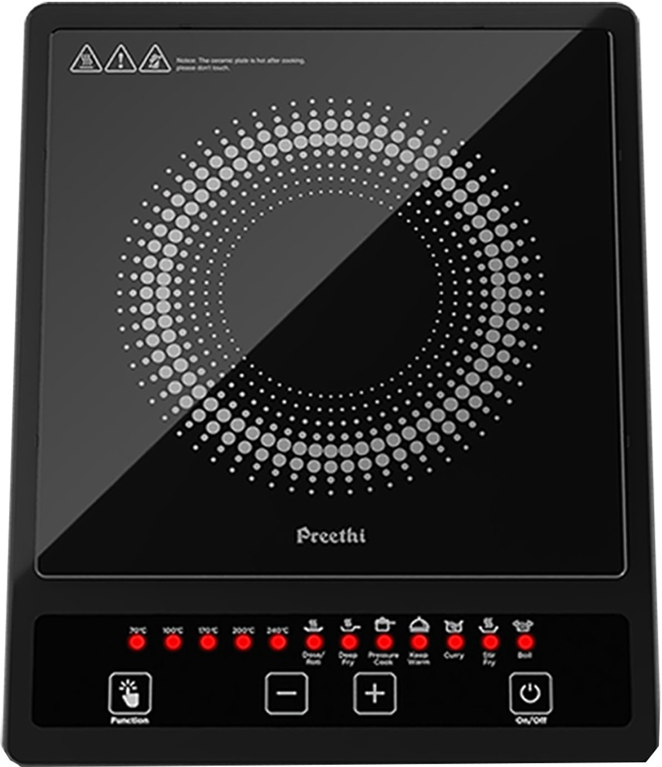 Image of BPL 2200 W Infrared Cooktop Touch Panel (Black, 24022)