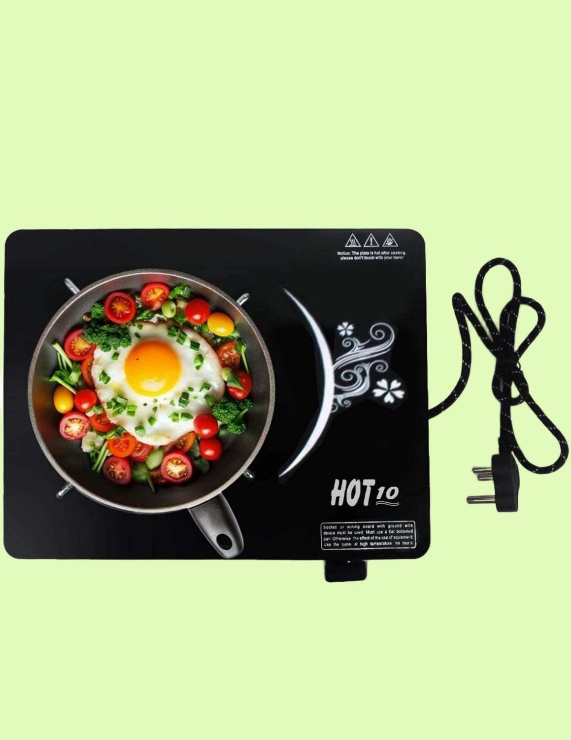 Image of USHA 2000 W Induction Cooktop Touch Panel (Black, INDUCTION COOKTOP IC-CJ2000WTC Pack Of 3)