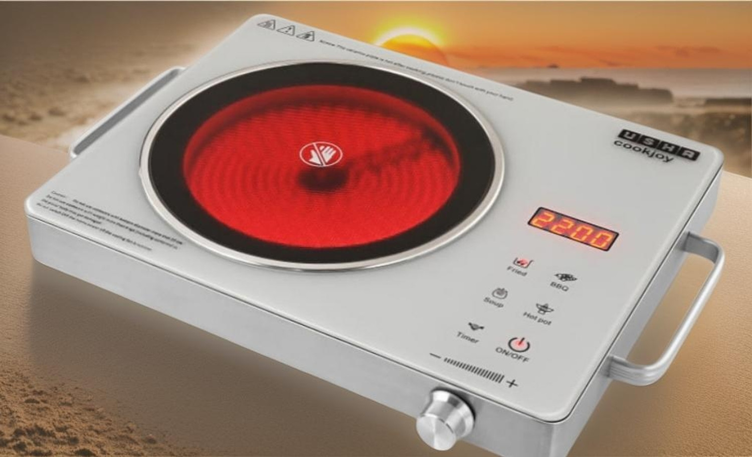Image of canvaplus 2600 W Infrared Cooktop Touch Panel (White, Black, C20Pro)