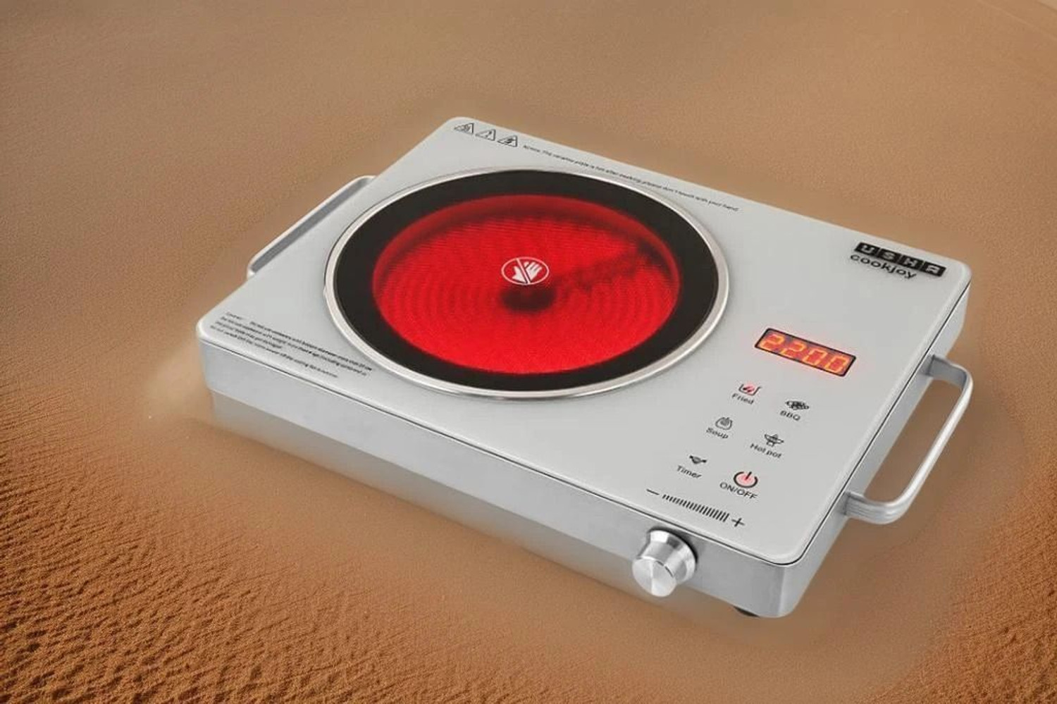 Image of canvaplus 2600 W Infrared Cooktop Touch Panel (White, Black, C20Pro)
