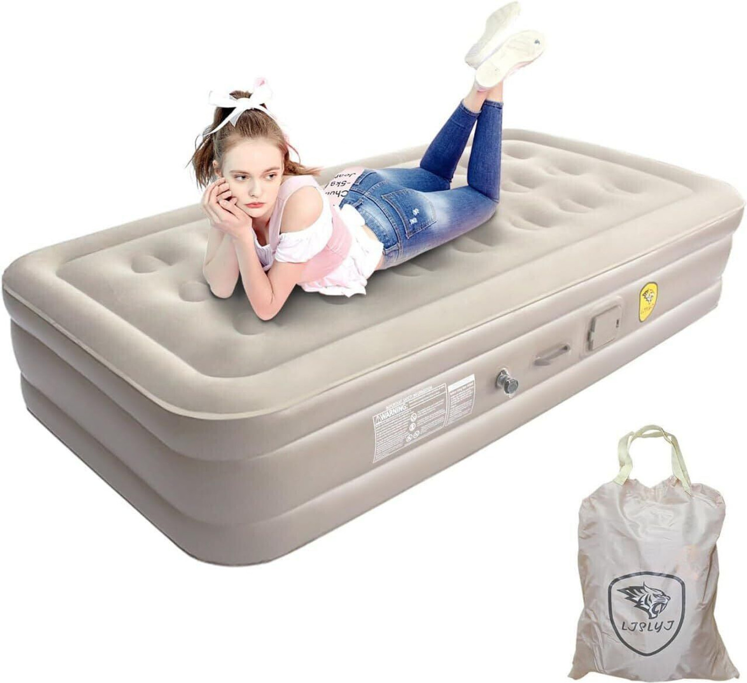Aravli Leatherette 1 Seater Inflatable Sofa