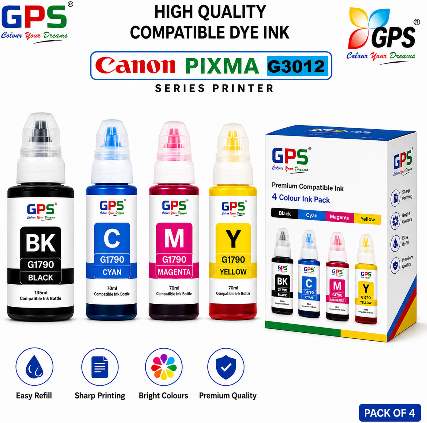 Image of Double A Unruled A3 70 gsm A3 Paper (Set of 5, White)