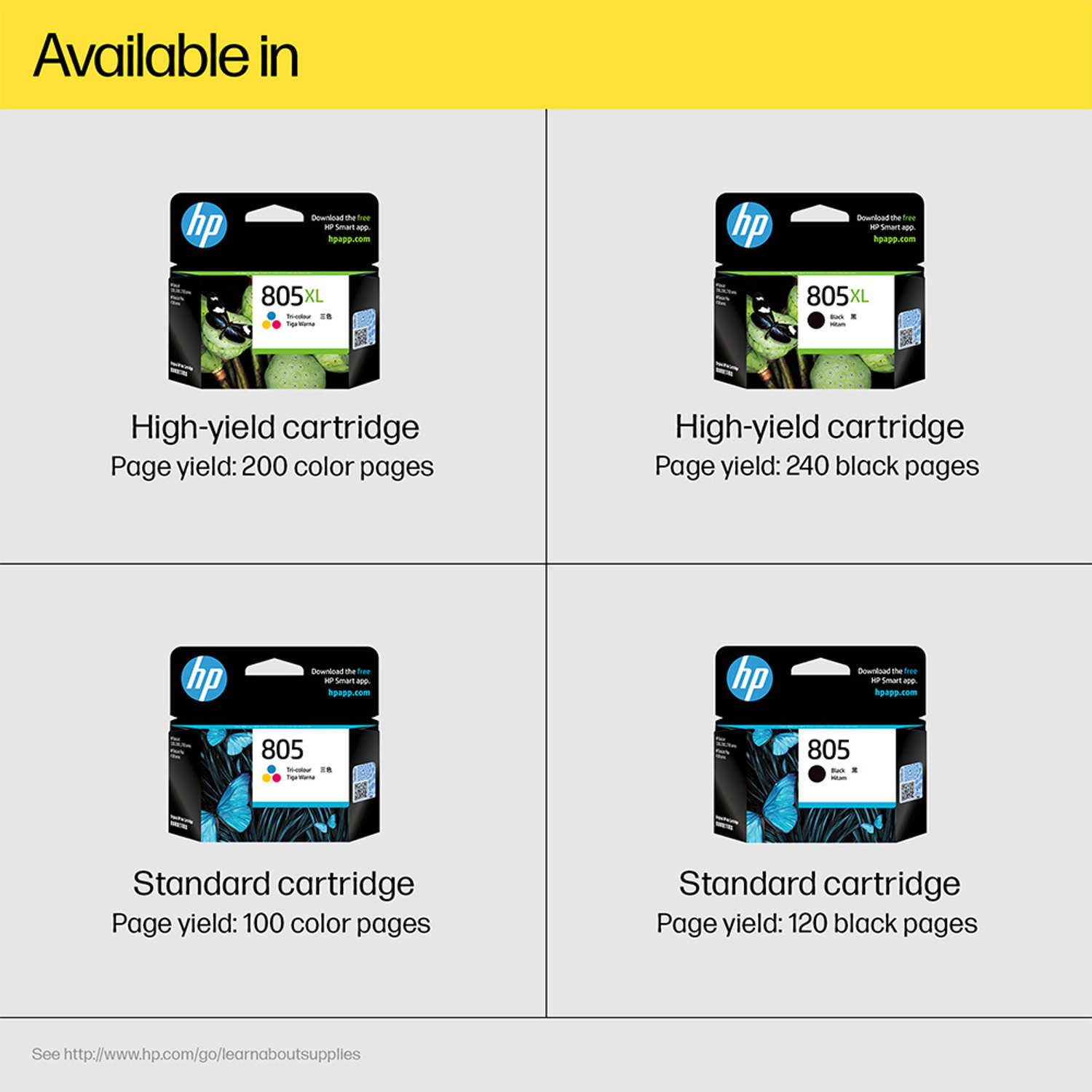 Image of HP 805 Black Ink Cartridge