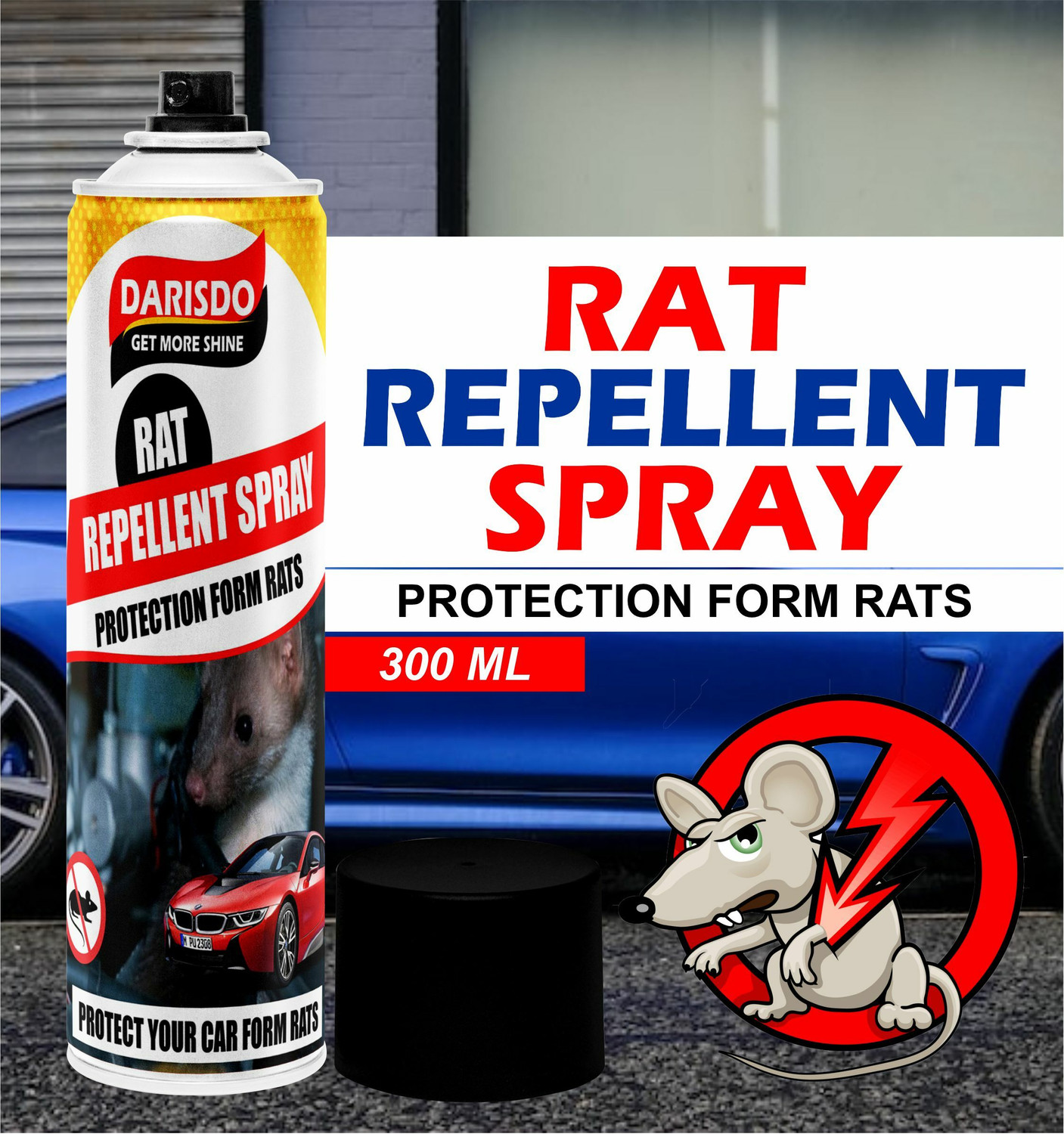 Image of Darisdo Rat Repellent Spray Car Protection From Rats