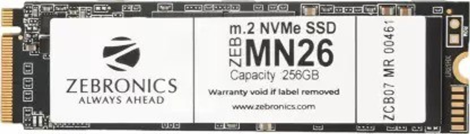 ZEBRONICS M.2 NVME SSD 256 GB Laptop, All in One PC's, Desktop Internal Solid State Drive (SSD) (ZEB-MN26)