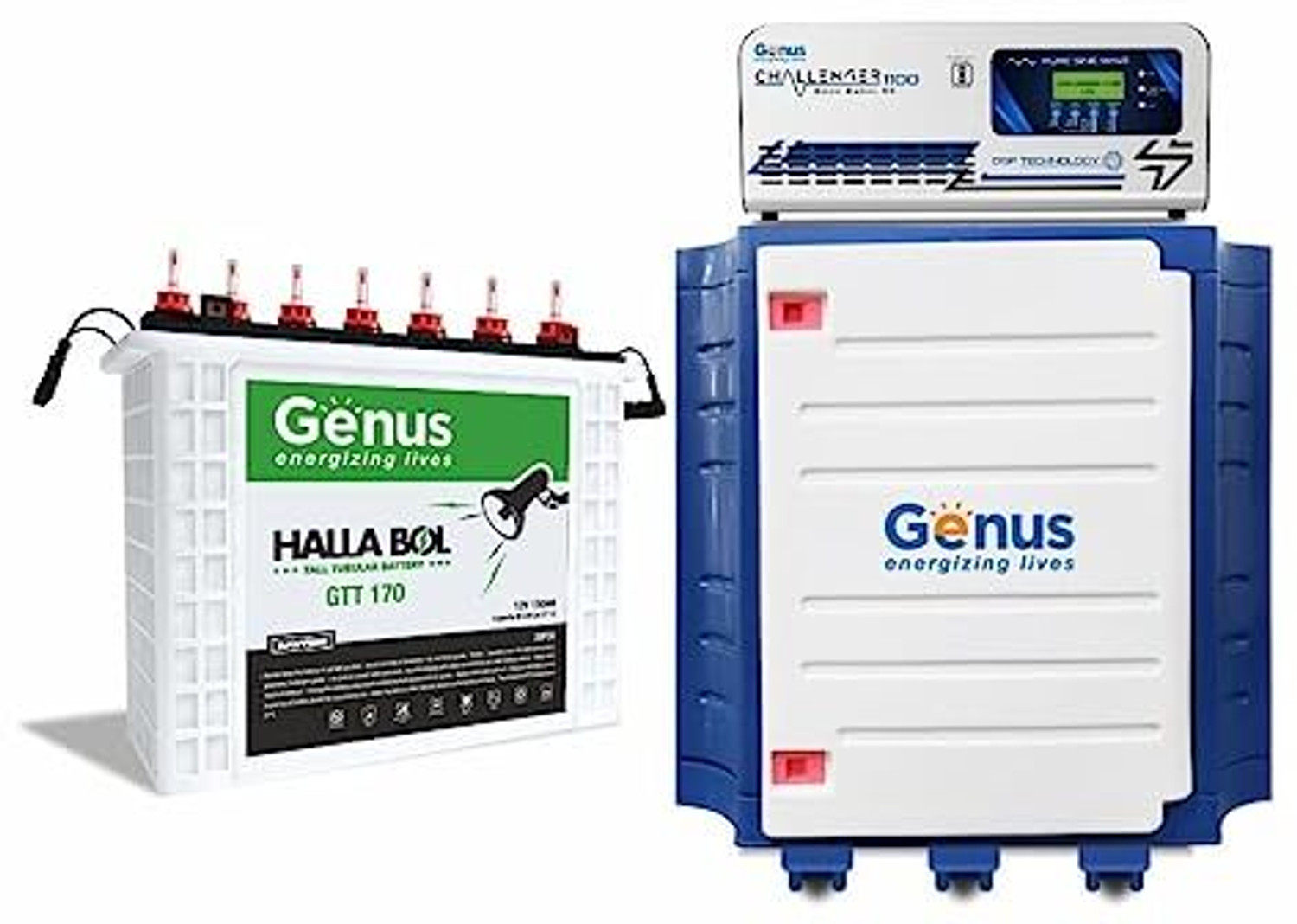 Genus Challenger 1100 Pure Sine Wave 825VA Inverter with Trolley and 1