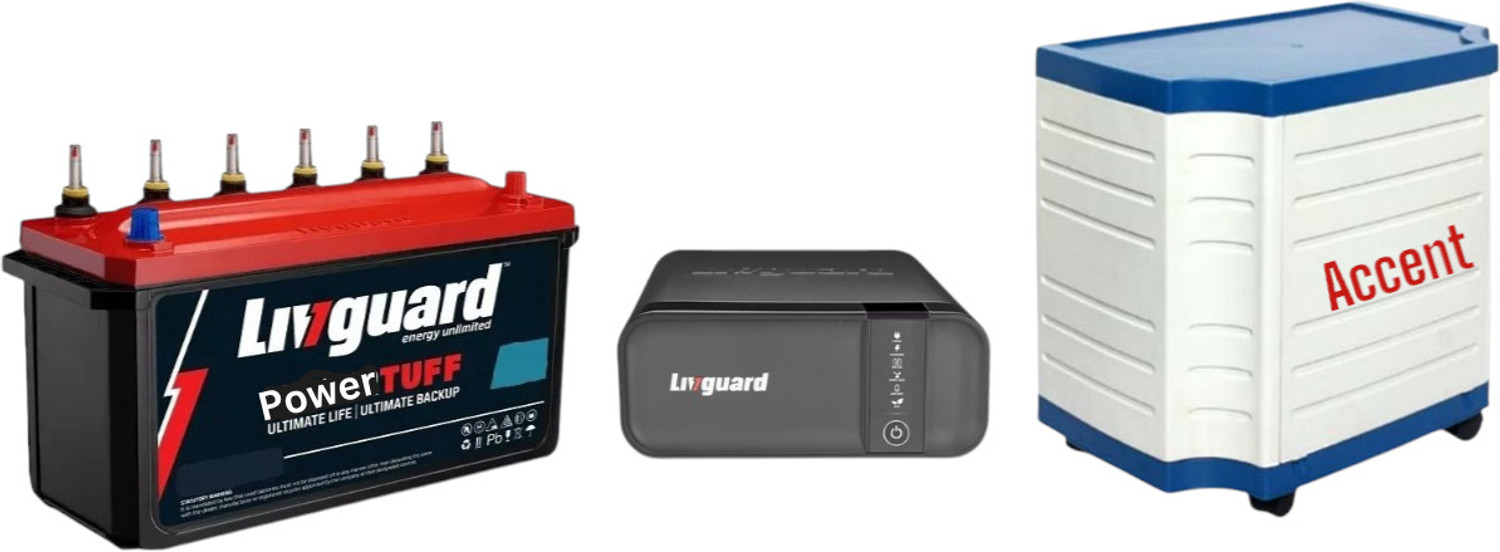 Livguard IT36140 ST with LG750i Square Wave & Trolley Tubular Inverter Battery