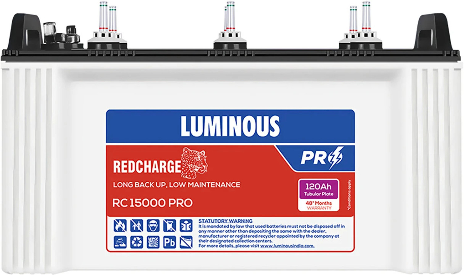 Luminous ToughX Trolley LM18075 150Ah Inverter Battery