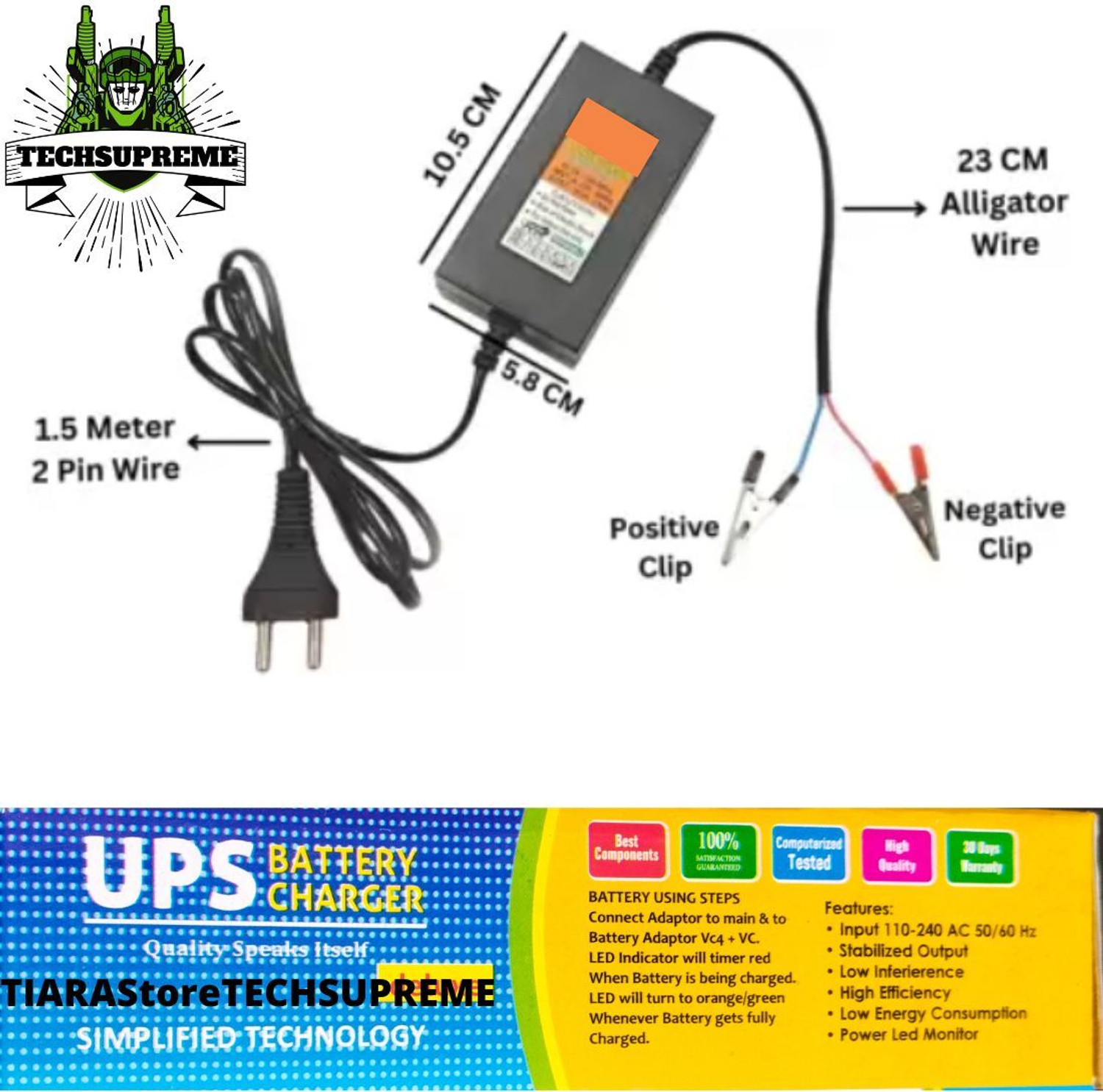 Image of Microtek EB 100va /12v with 24 Months Warranty Square Wave Inverter (500 VA)