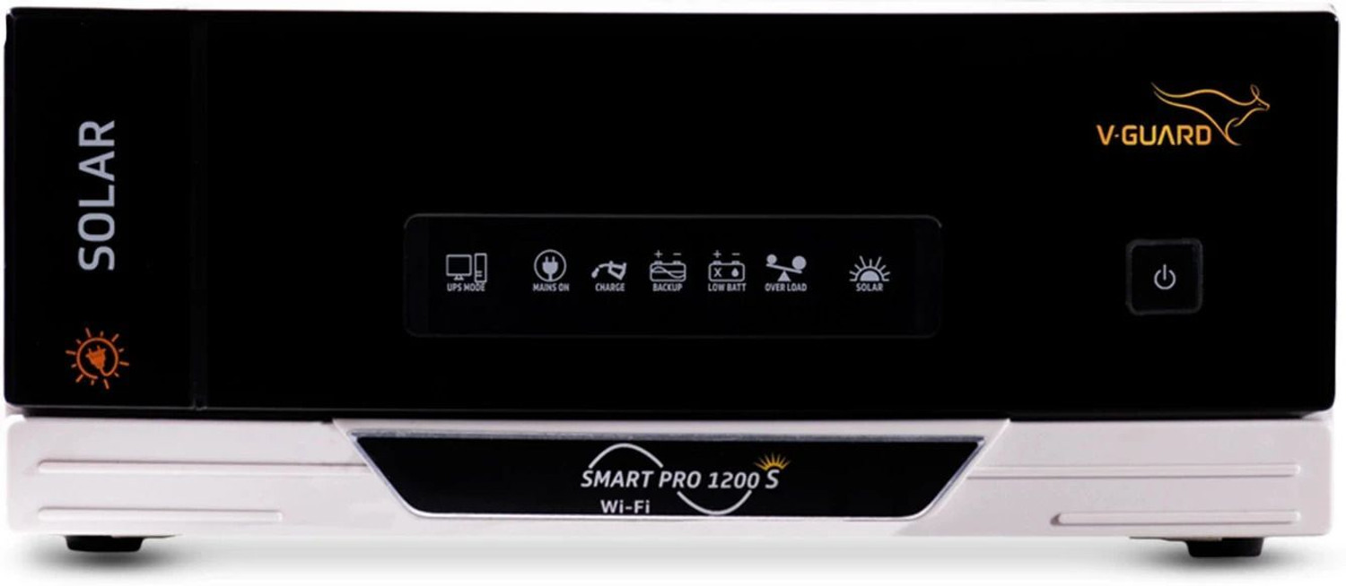 V-Guard Smart Pro 1200 S Solar Inverter with Wi-Fi and Bluetooth Connectivity (Free Installation) Digital Pure Sine Wave Inverter