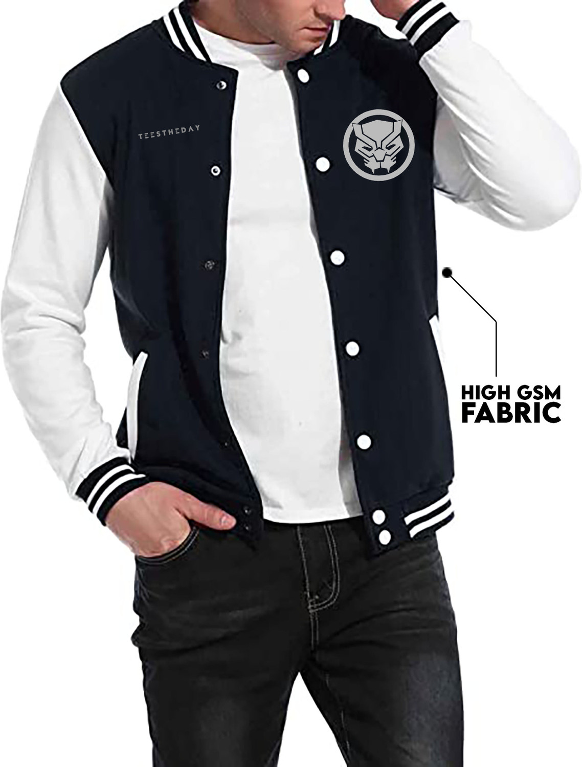 Image of TeesTheDay Full Sleeve Solid Men Jacket