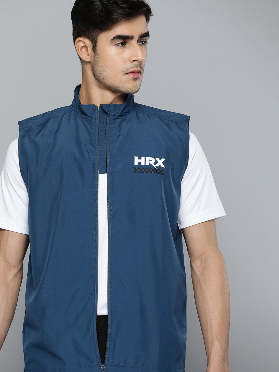 HRX by Hrithik Roshan Sleeveless Solid Men Jacket Price History