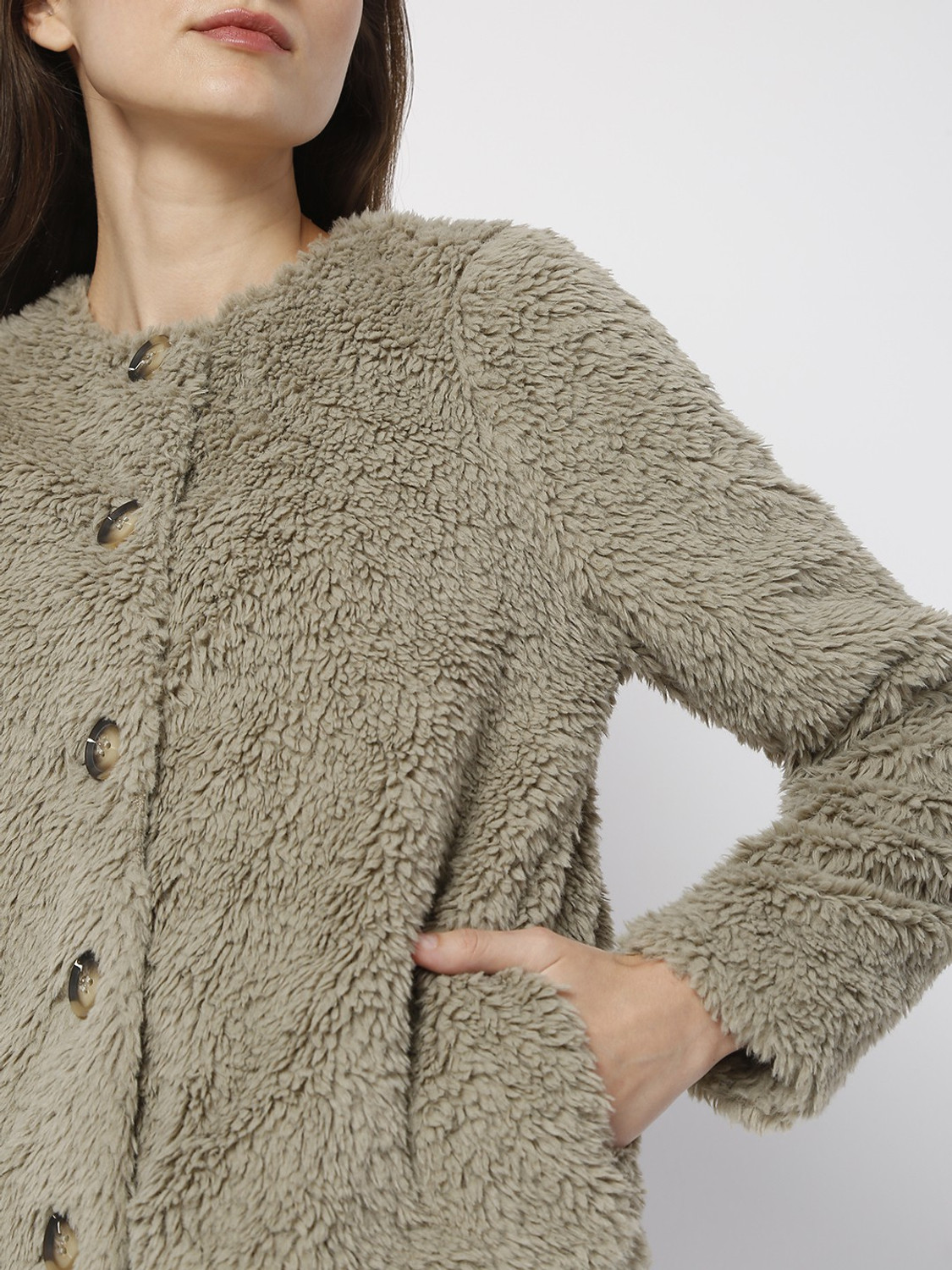 Image of VERO MODA Women Self Design Casual Jacket