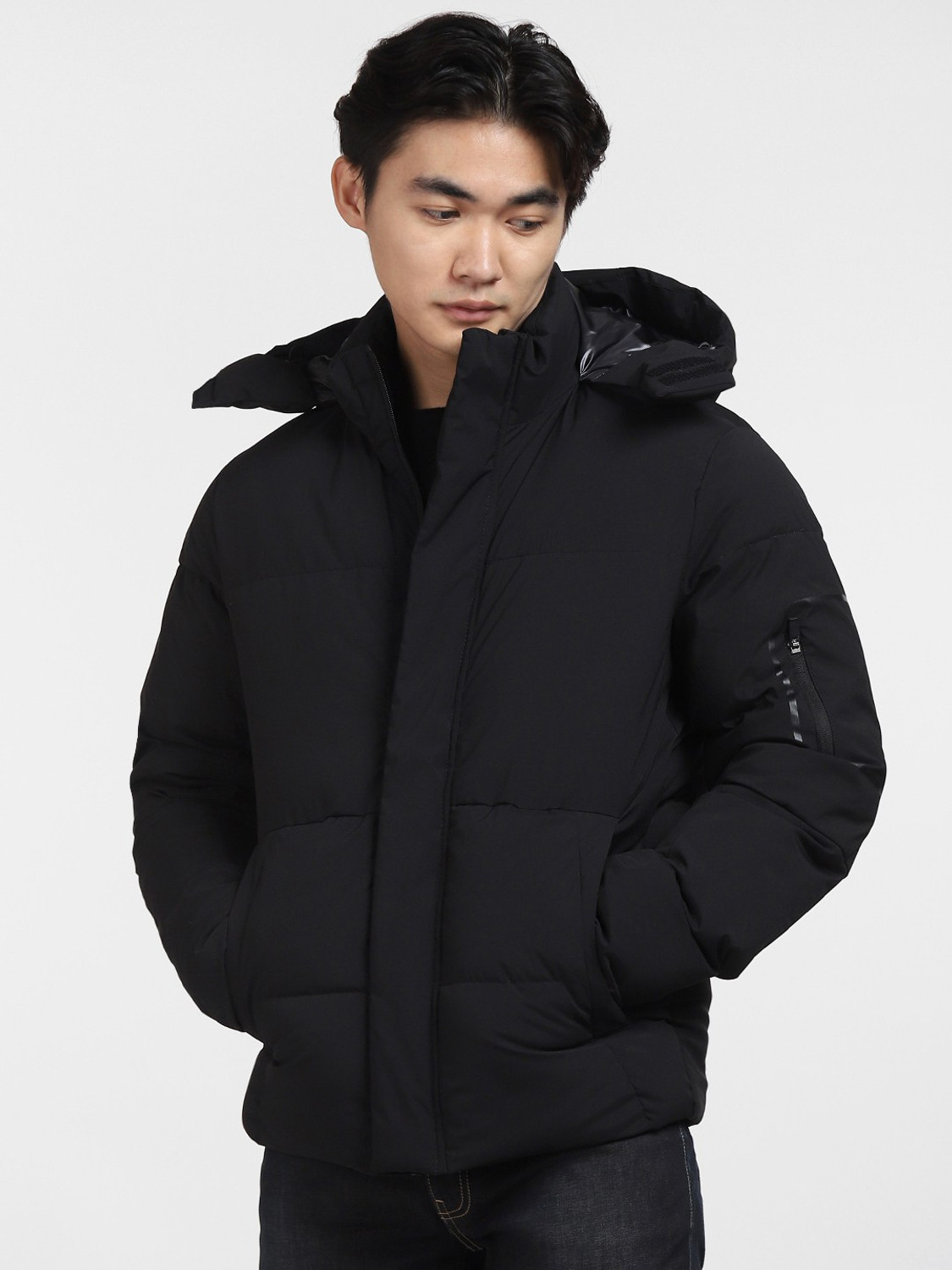 Jack & jones full sales sleeve solid men's jacket