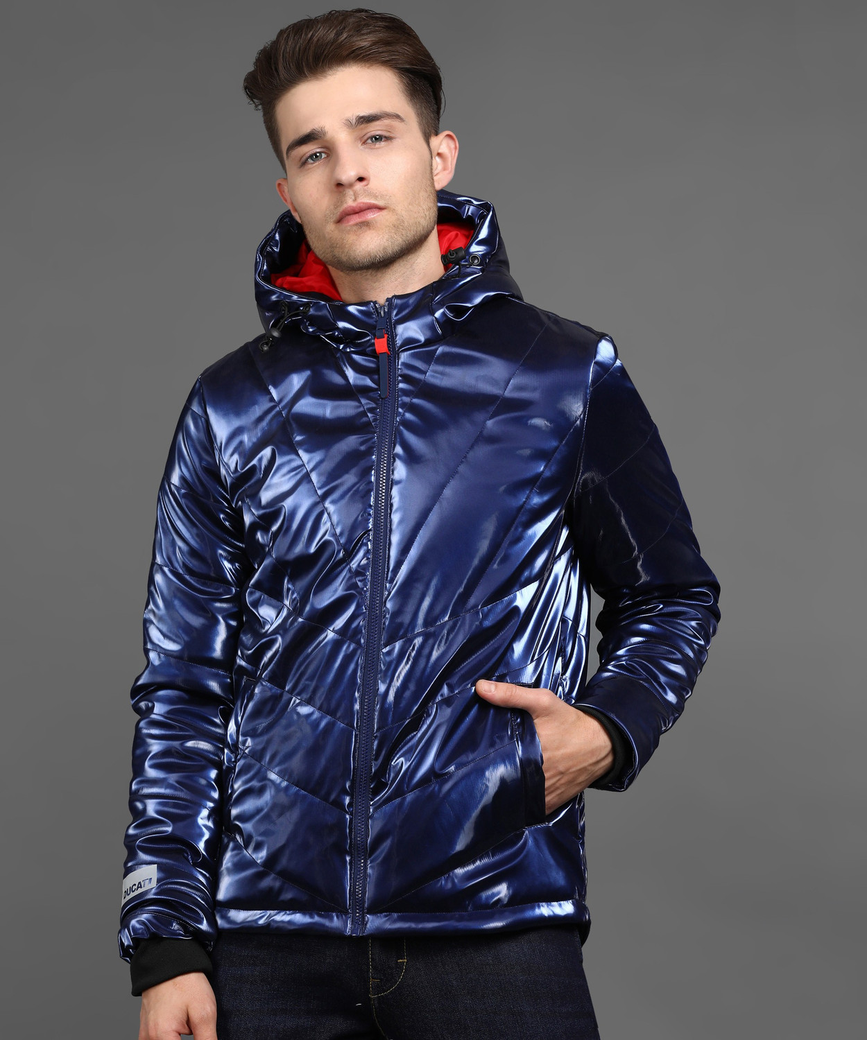 DUCATI Full Sleeve Solid Men Jacket Price History