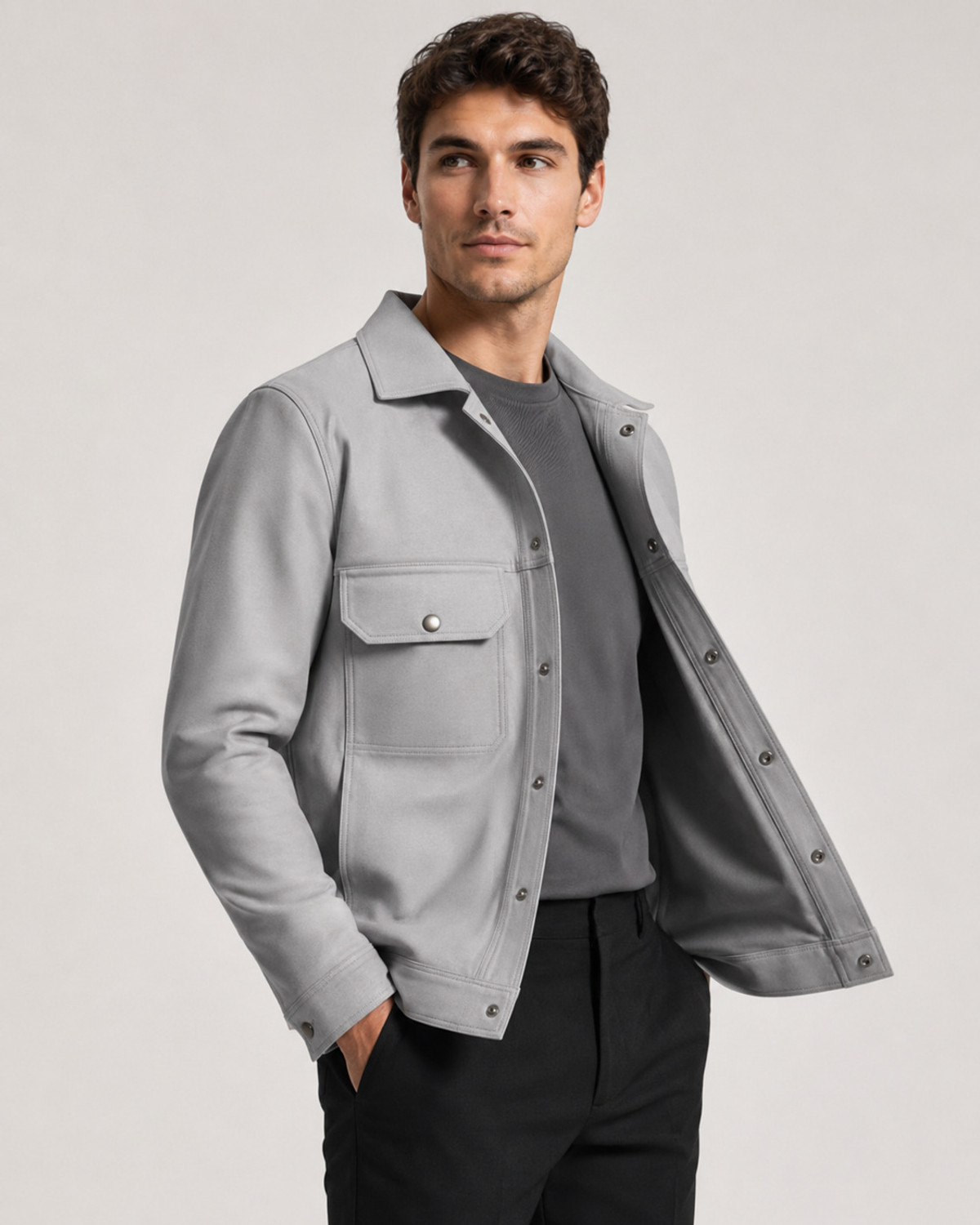 Image of grabthecrab Men & Women Solid Shacket