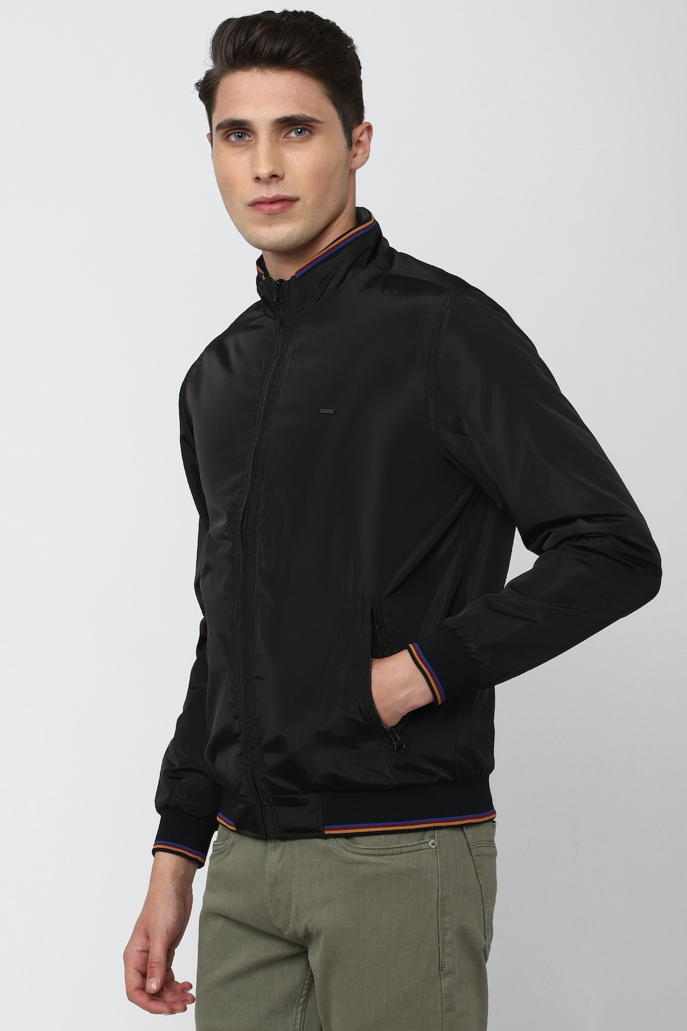 Peter england full on sale sleeve solid men's jacket