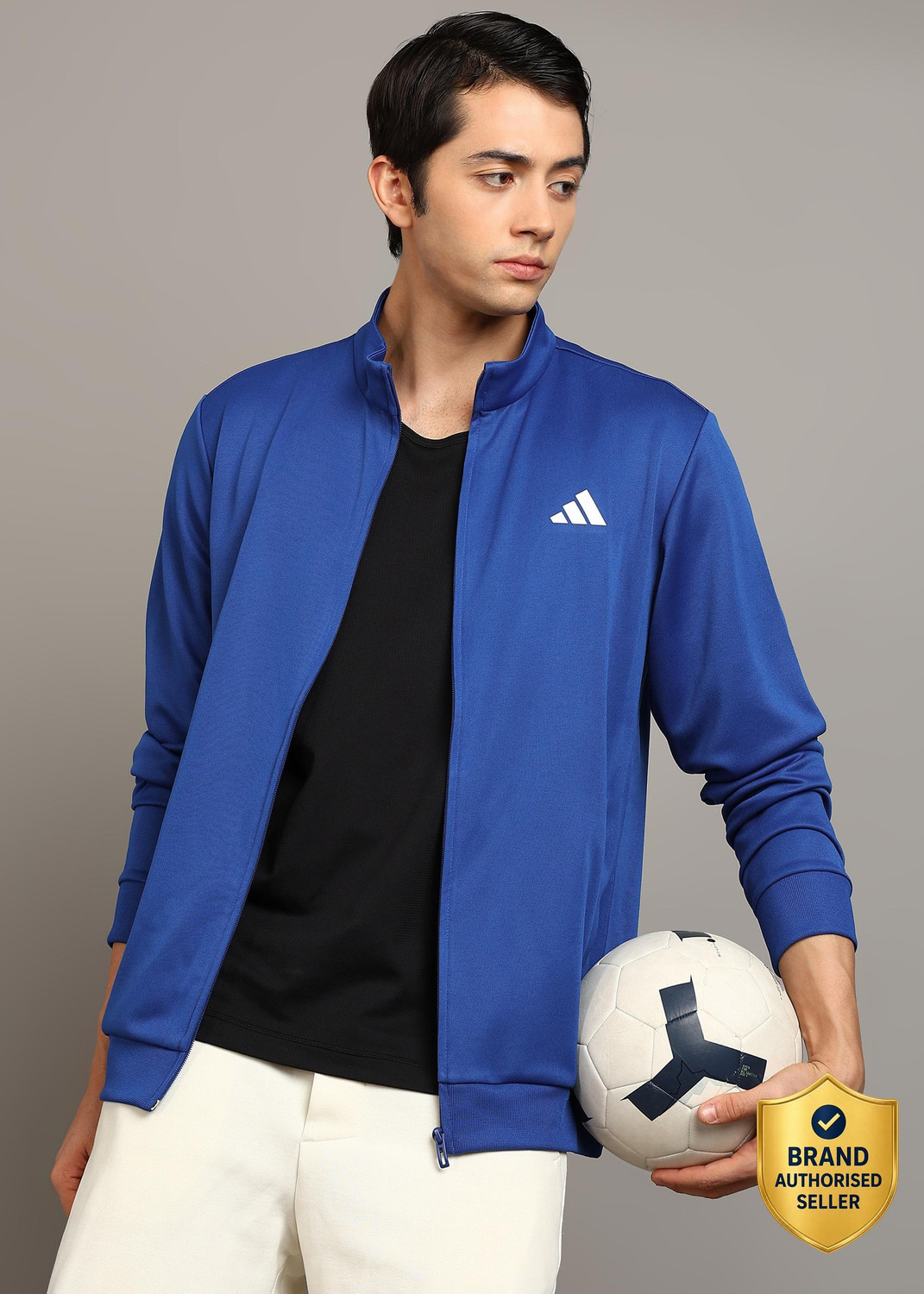 Men Solid Sports Jacket
