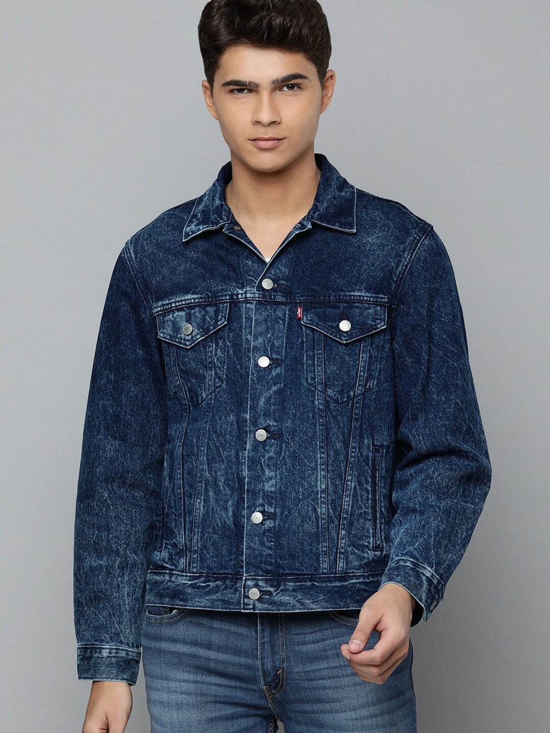 Levi's full sleeve solid men's jacket top