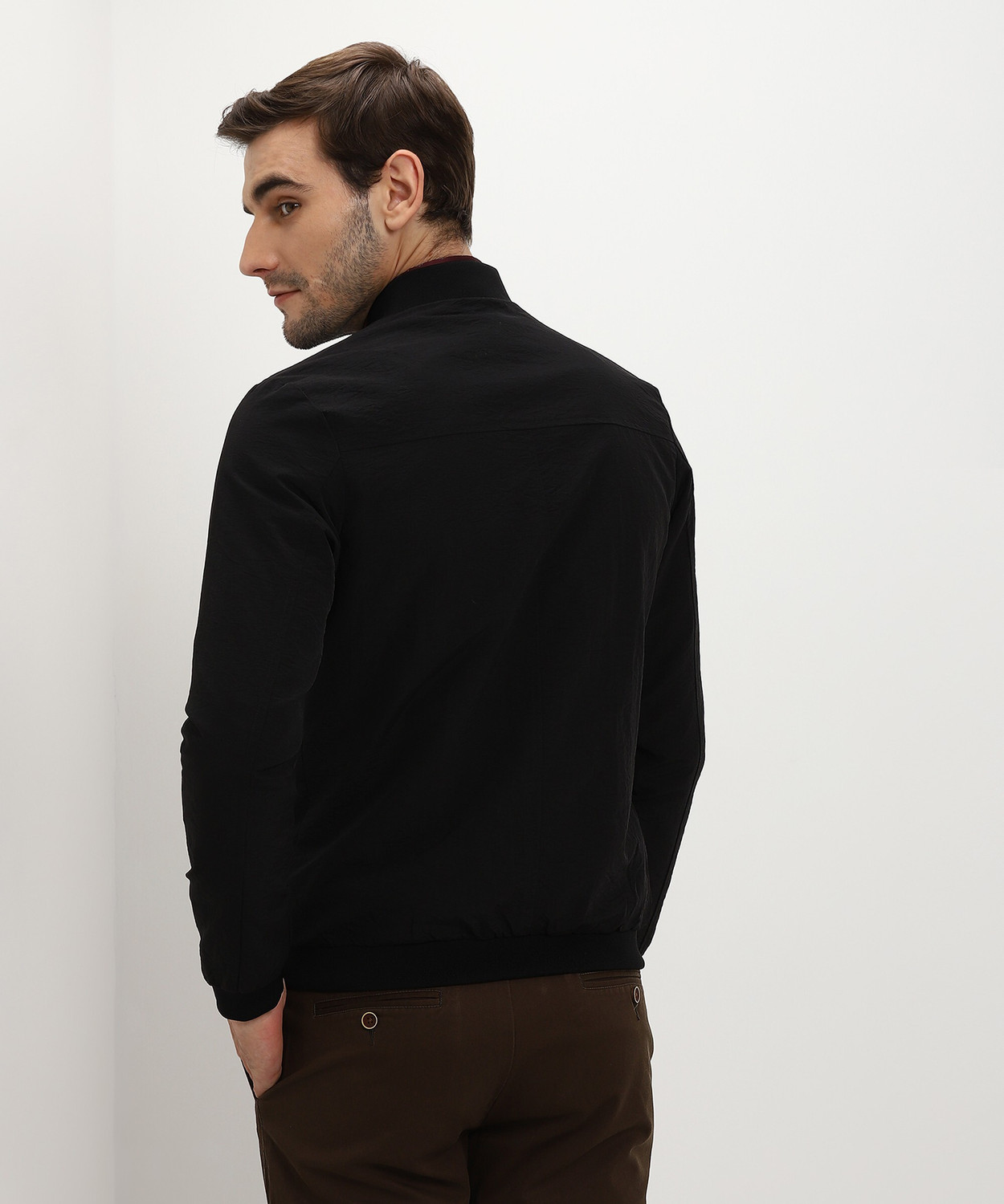 Flying machine full sleeve solid men's jacket hotsell