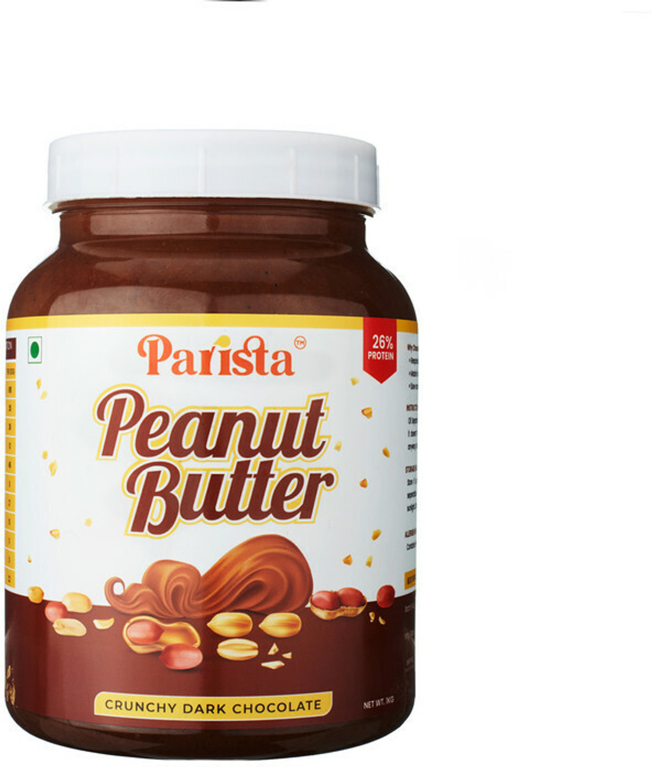 Image of Healthronix Natural Crunchy Peanut Butter, 340 g (0.34 kg)