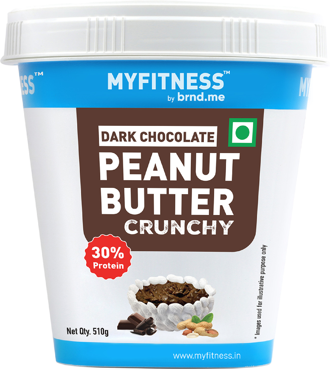 MYFITNESS High Protein Chocolate Peanut Butter Crunchy 510g - 23% Off