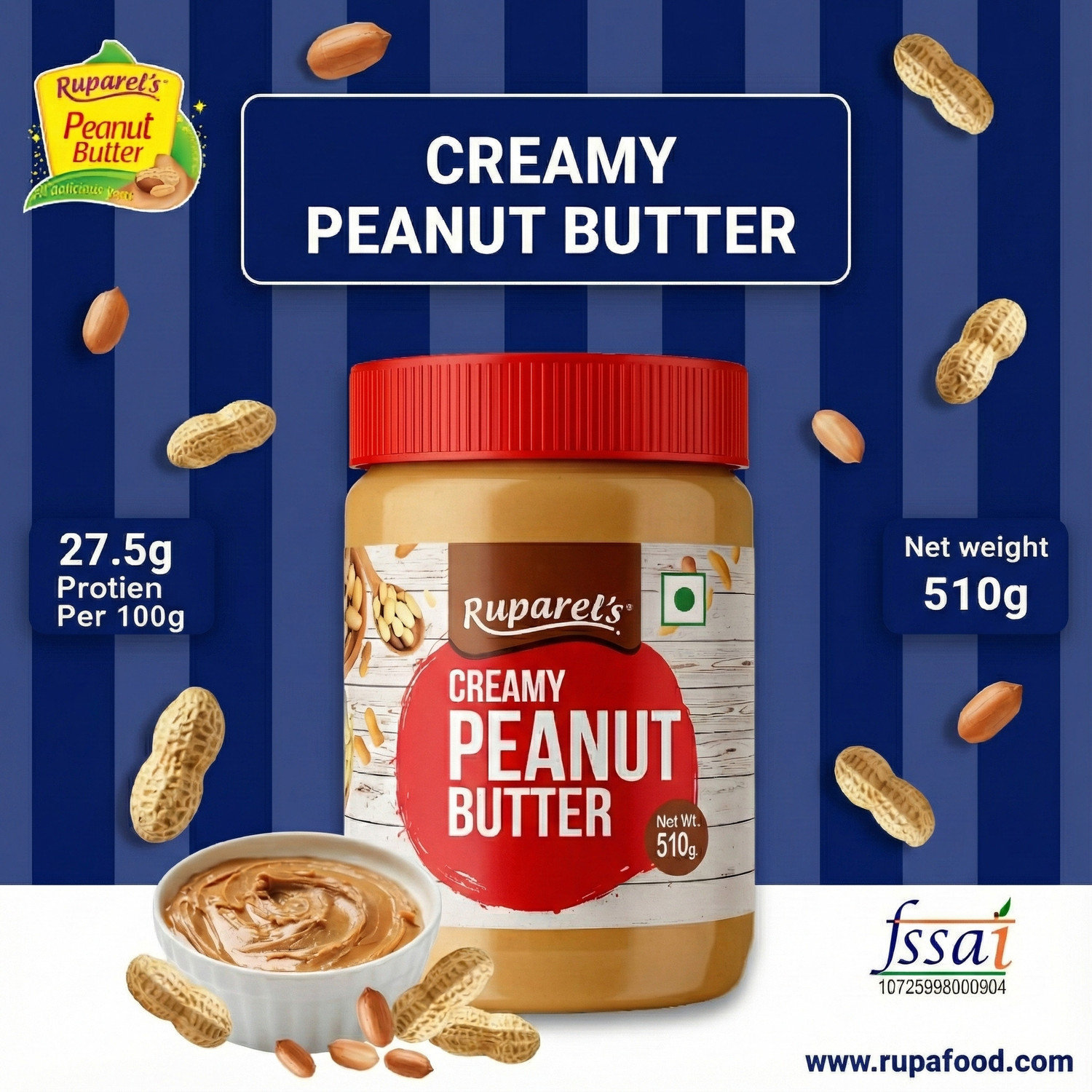 Image of Healthronix Natural Crunchy Peanut Butter, 340 g (0.34 kg)