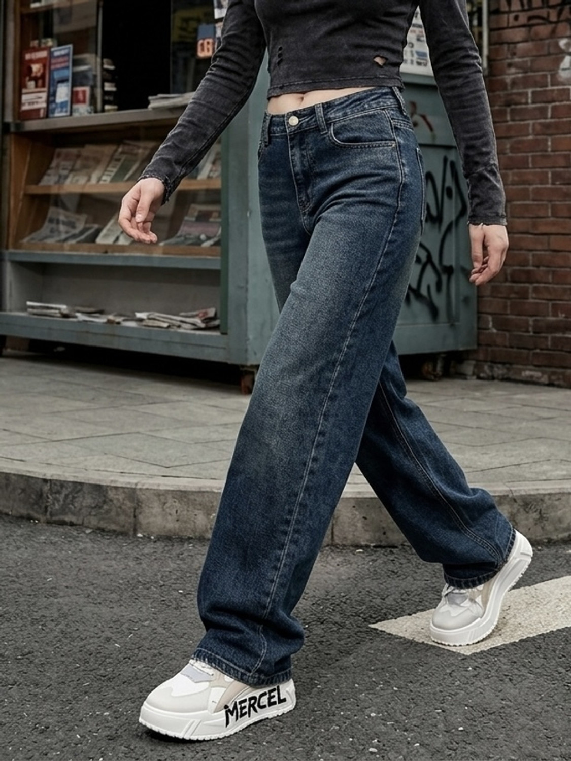 Image of Zuya Women Regular High Rise Blue Jeans