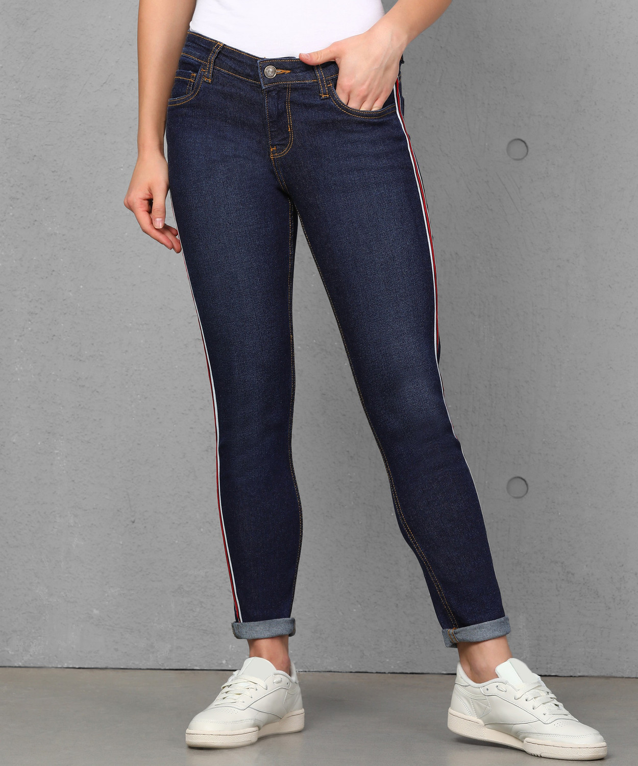 Striped jeans flipkart discount