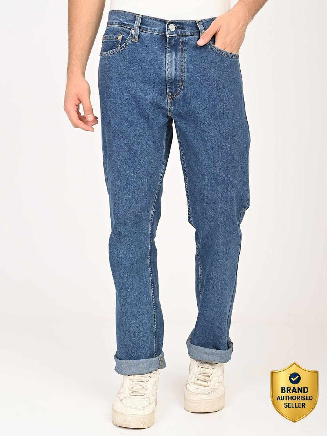 levi s straight fit men blue jeans
