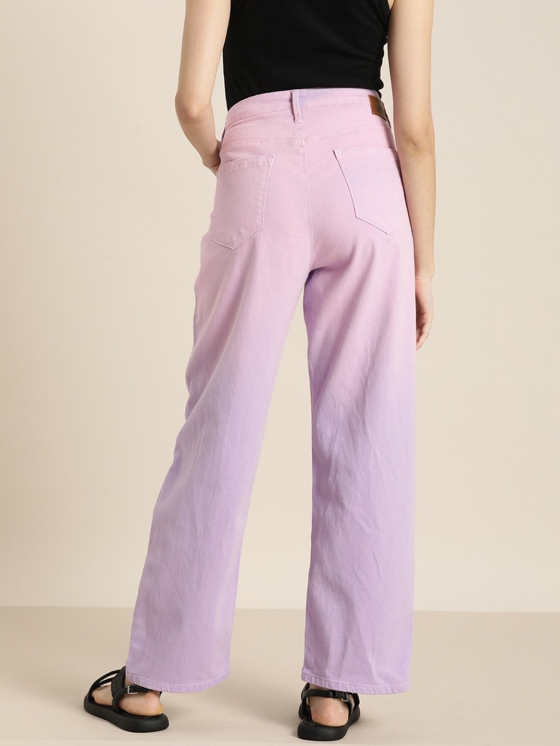 Moda Rapido Boyfriend Women Purple Jeans - Price History