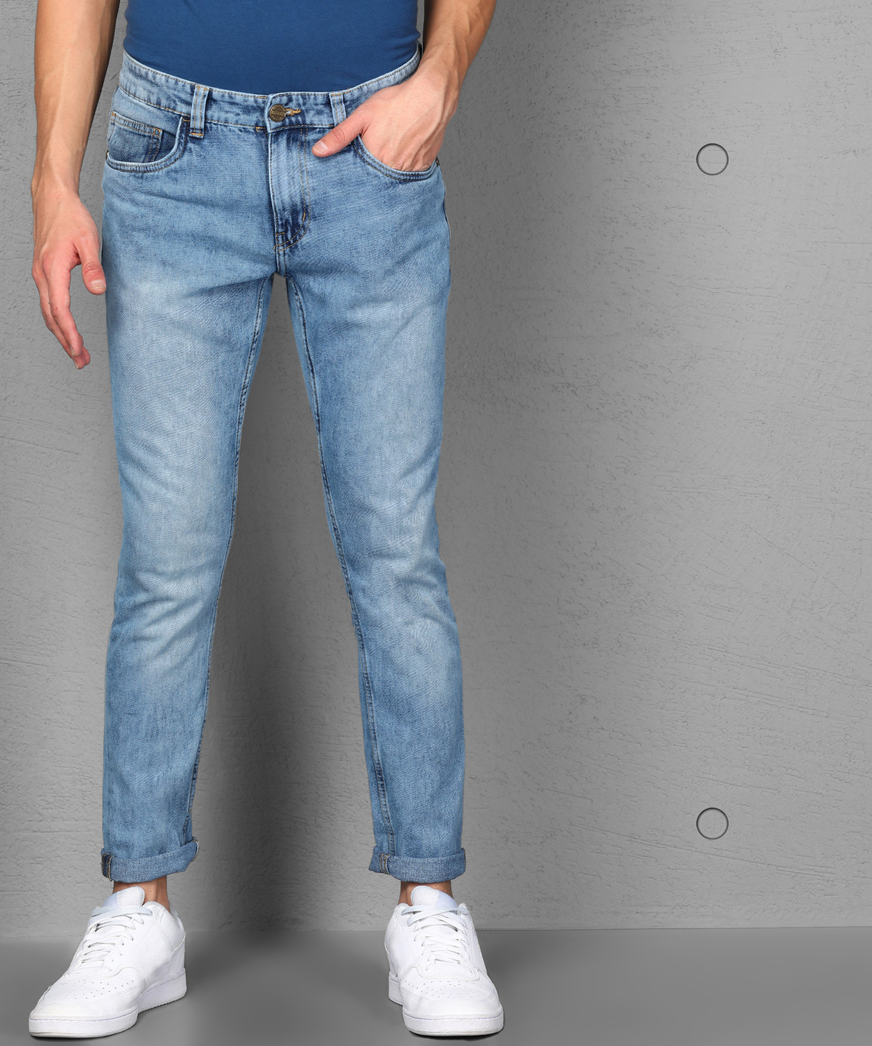 Image of METRONAUT by Flipkart Slim Men Dark Blue Jeans