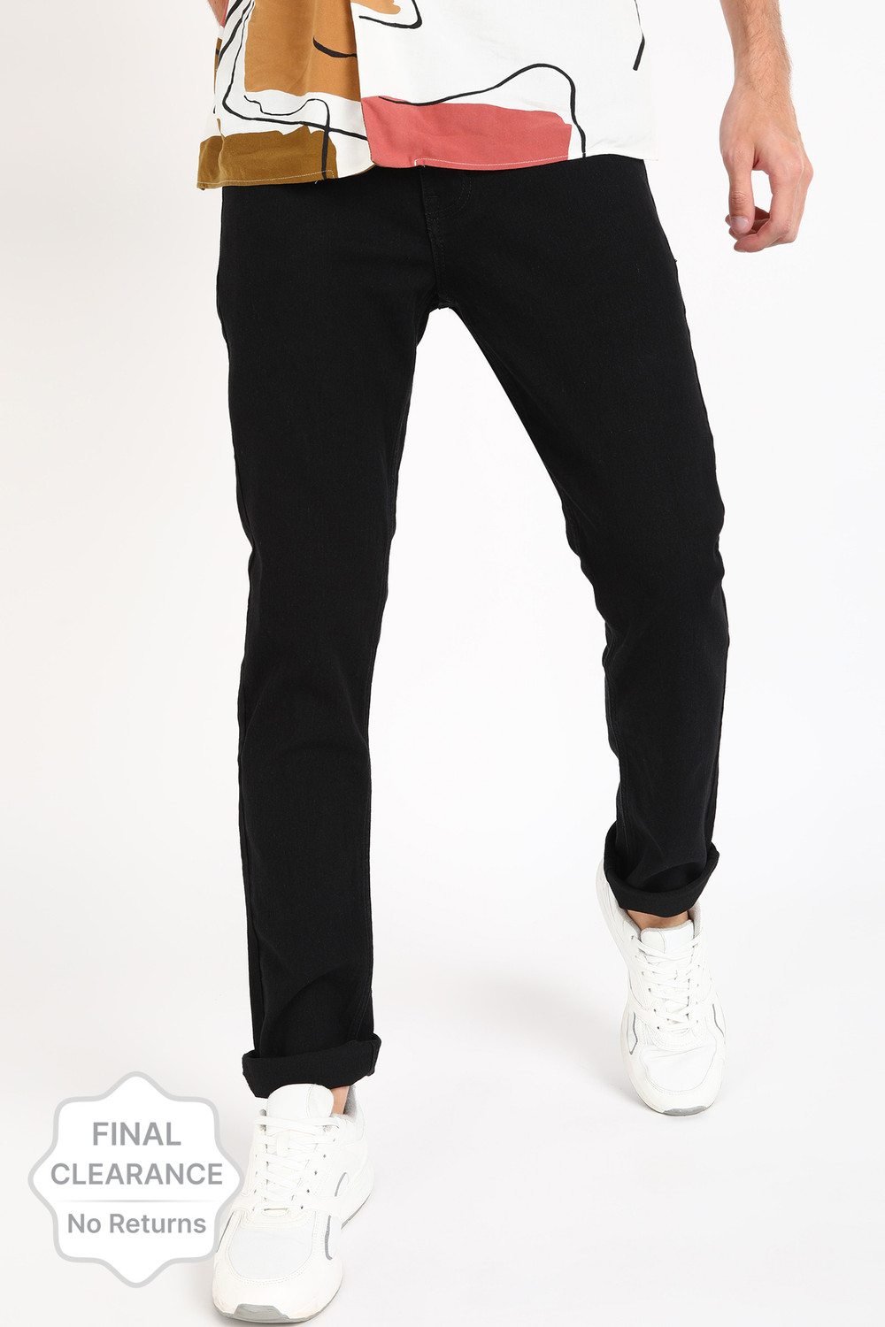 RUF AND TUF Slim Men Black Jeans Price History