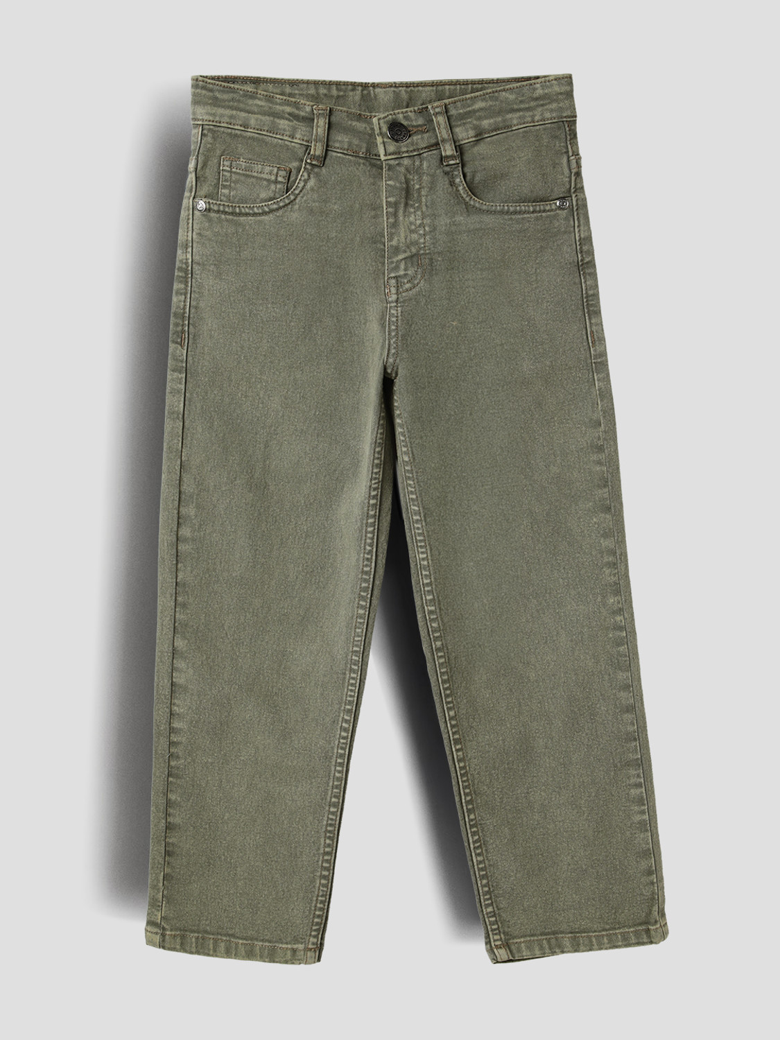 Image of ARTVISION Boys Loose Fit Mid Rise Dark Grey Jeans
