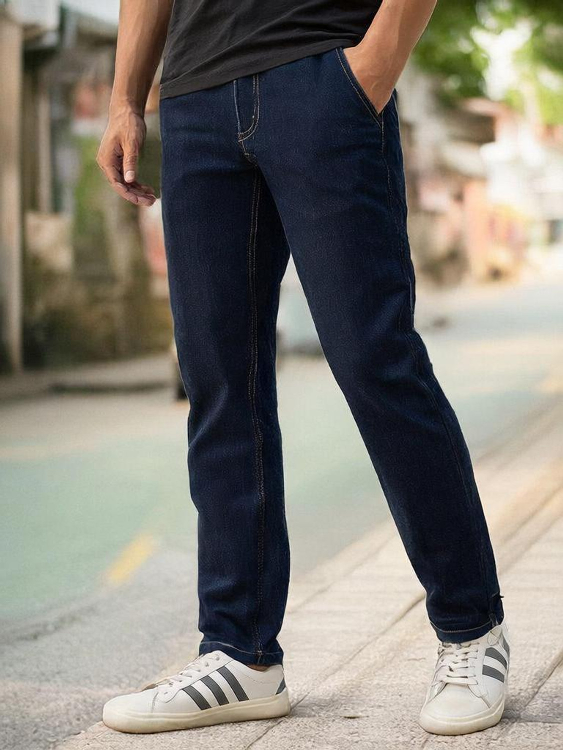 Urbano Fashion Slim Men Dark Blue Jeans