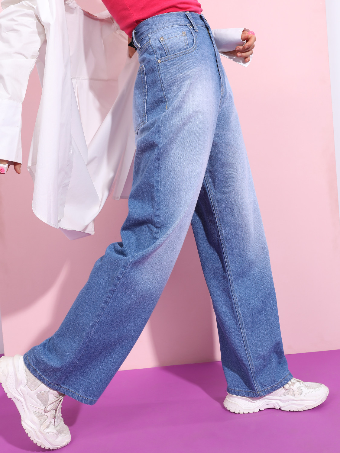 Image of Zuya Women Regular High Rise Blue Jeans